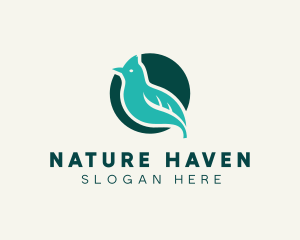 Natural Leaf Sparrow logo design