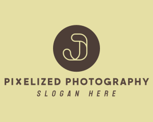 Elegant Circle Letter J logo design