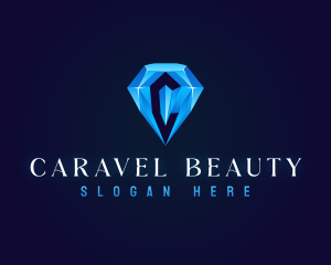 Premium Crystal Diamond logo design