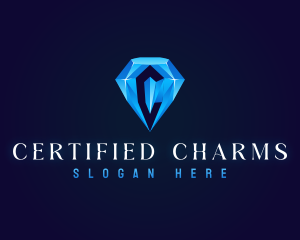 Premium Crystal Diamond logo design