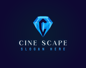 Premium Crystal Diamond logo design