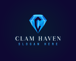 Premium Crystal Diamond logo design