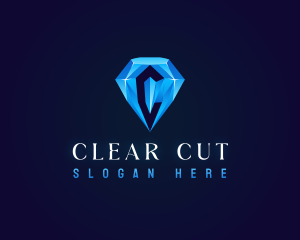 Premium Crystal Diamond logo design