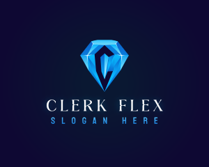 Premium Crystal Diamond logo design