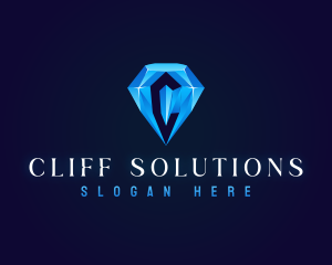 Premium Crystal Diamond logo design