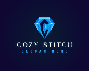 Premium Crystal Diamond logo design