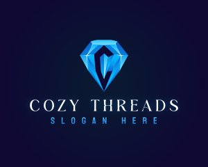 Premium Crystal Diamond logo design