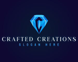 Premium Crystal Diamond logo design