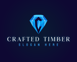 Premium Crystal Diamond logo design