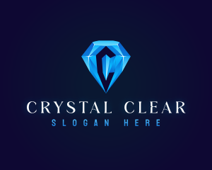 Premium Crystal Diamond logo design