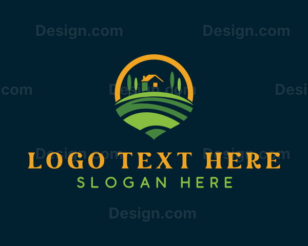 Farm Lawn Landscaping Logo