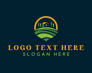 Farm Lawn Landscaping Logo