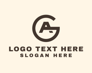 Simple Generic Letter GA Business logo