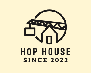 House Construction Crane logo design