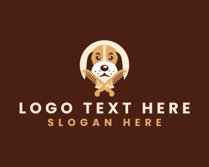 Dog Animal Groom logo