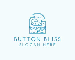 Vacation Beach Resort logo design