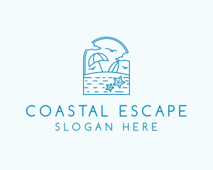 Vacation Beach Resort logo design