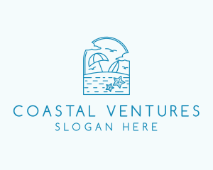 Vacation Beach Resort logo design