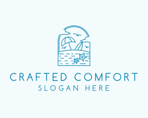 Vacation Beach Resort logo design