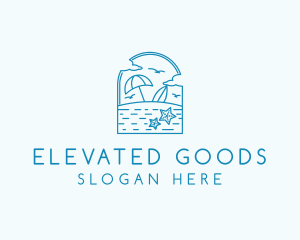 Vacation Beach Resort logo design