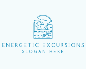 Vacation Beach Resort logo design