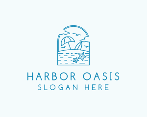 Vacation Beach Resort logo design