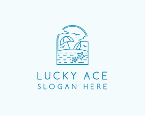 Vacation Beach Resort logo design