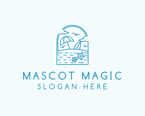 Vacation Beach Resort logo design