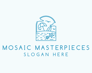 Vacation Beach Resort logo design