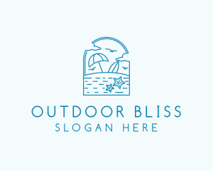 Vacation Beach Resort logo design