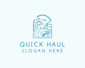 Vacation Beach Resort logo design