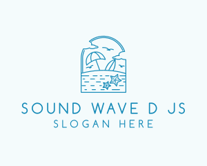 Vacation Beach Resort logo design