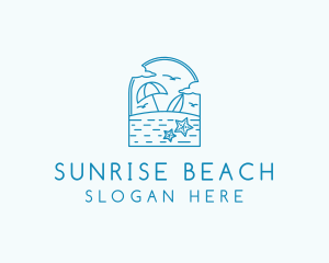 Vacation Beach Resort logo design