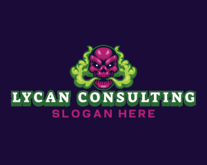 Skull Smoke Gaming logo design