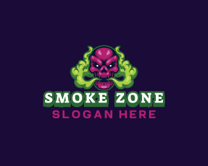 Skull Smoke Gaming logo design