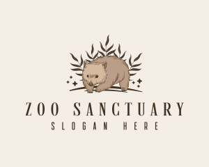 Wildlife Wombat Zoo logo design