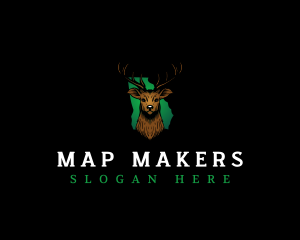 Georgia Deer Hunting logo design