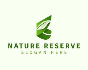 Natural Organic Leaf logo design