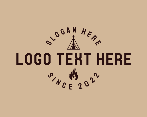 Tent logo example 4