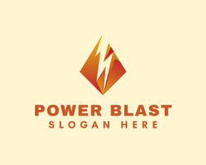 Power Energy Lightning logo design