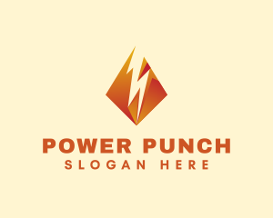 Power Energy Lightning logo design