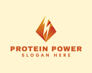 Power Energy Lightning logo design