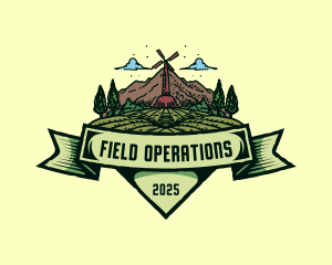 Farm Field Landscape logo