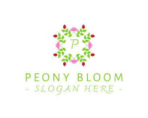 Beauty Floral Wreath logo design