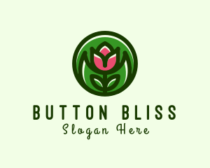 Tulip Flower Gardening logo design