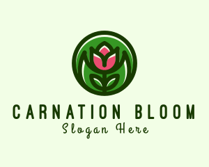 Tulip Flower Gardening logo design