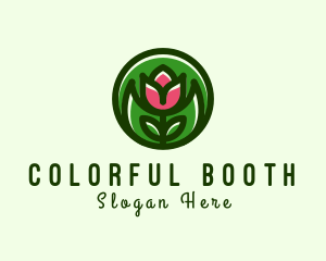 Tulip Flower Gardening logo design