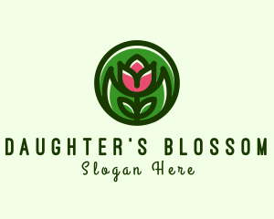 Tulip Flower Gardening logo design