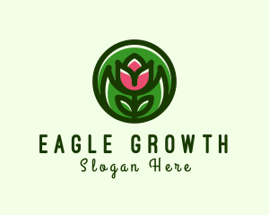 Tulip Flower Gardening logo design