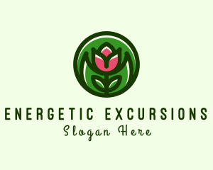 Tulip Flower Gardening logo design